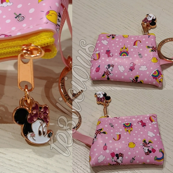 Disney Accessories - DISNEY PARKS MINNIE MOUSE COIN POUCH KEYCHAIN